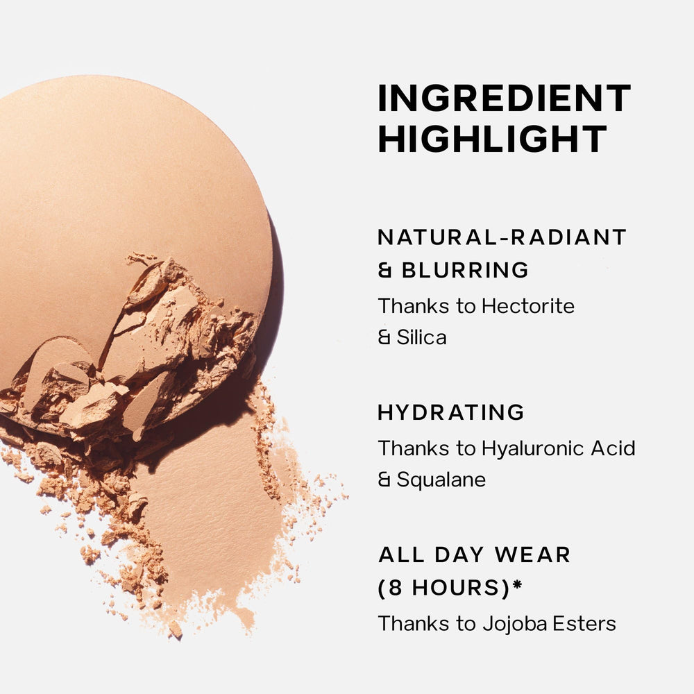 Saie ingredients focus with phytosqualane and silica callout for skin smoothing