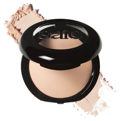 Saie Slip Tint compact front view showing clean packaging and portable size