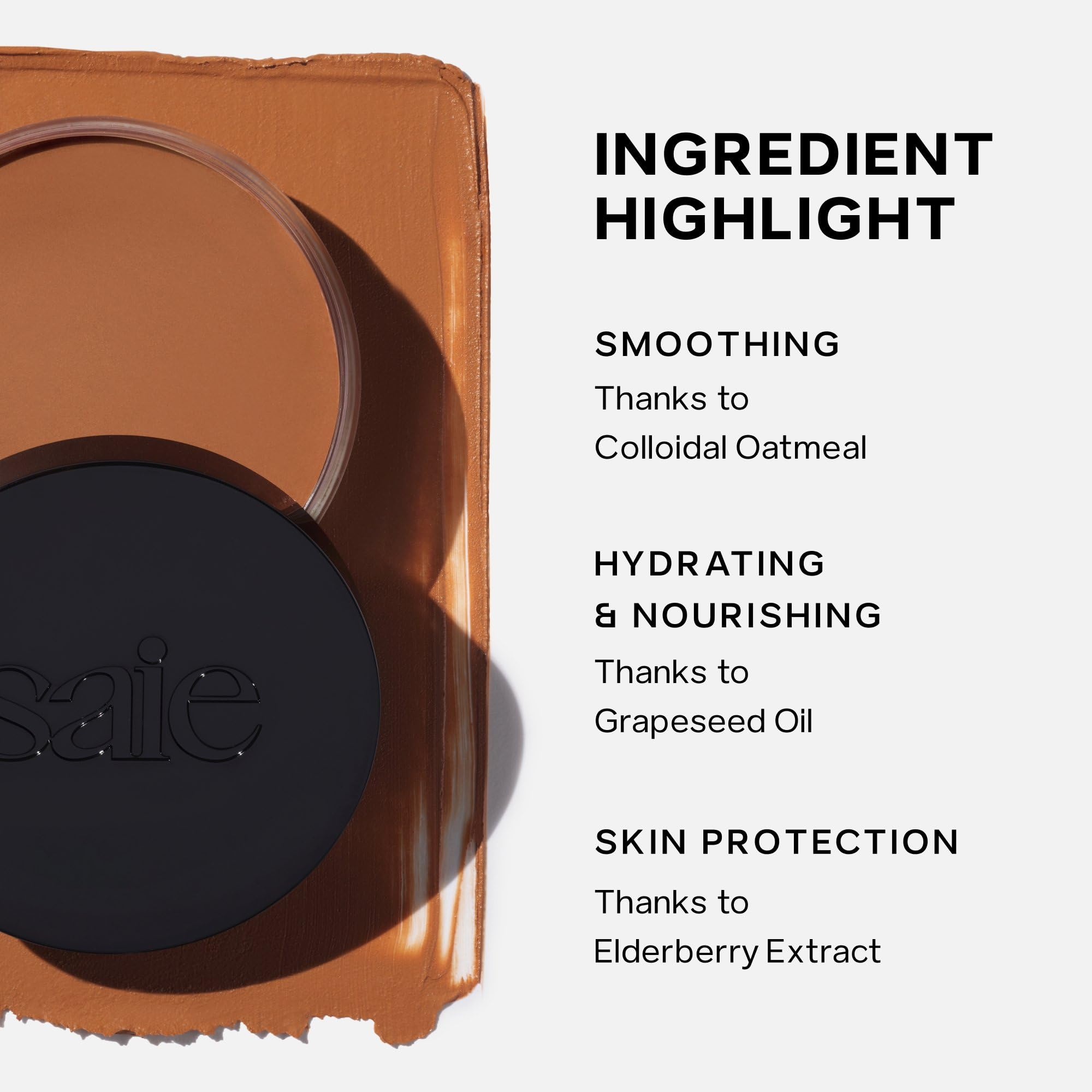 Saie model wearing Sun Melt for a natural sun-kissed lifestyle look