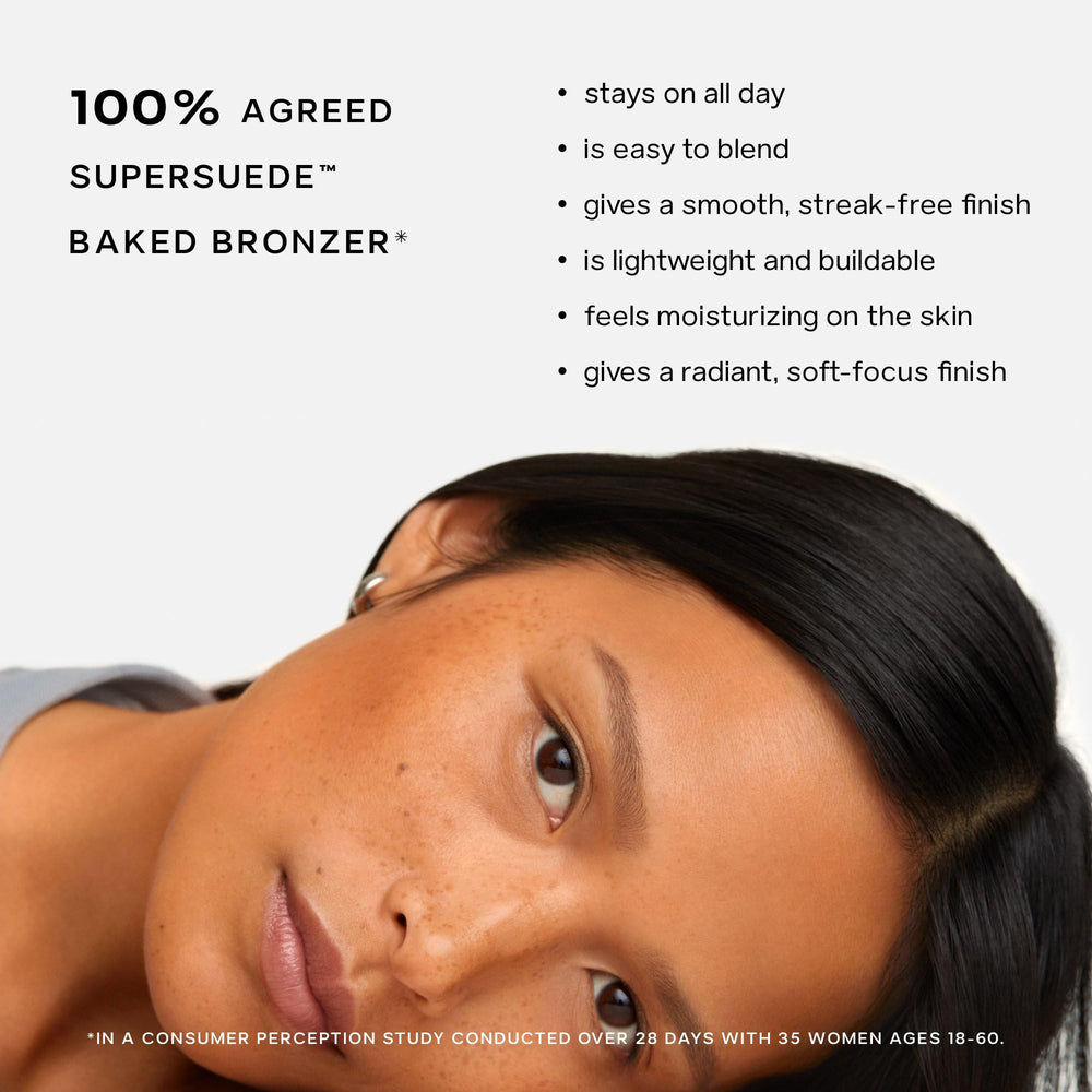 Ingredient-focused shot showing squalane and jojoba esters in Saie SuperSuede benefit