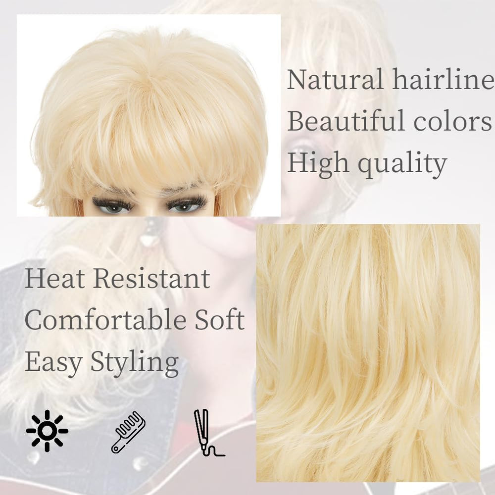 Salaibs wig on mannequin to show length and scale for styling reference