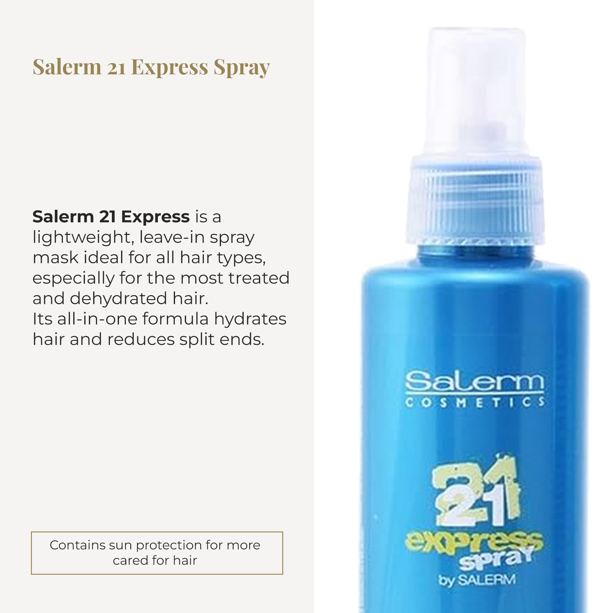 SALERM spray nozzle action demonstrating even mist for lightweight coverage