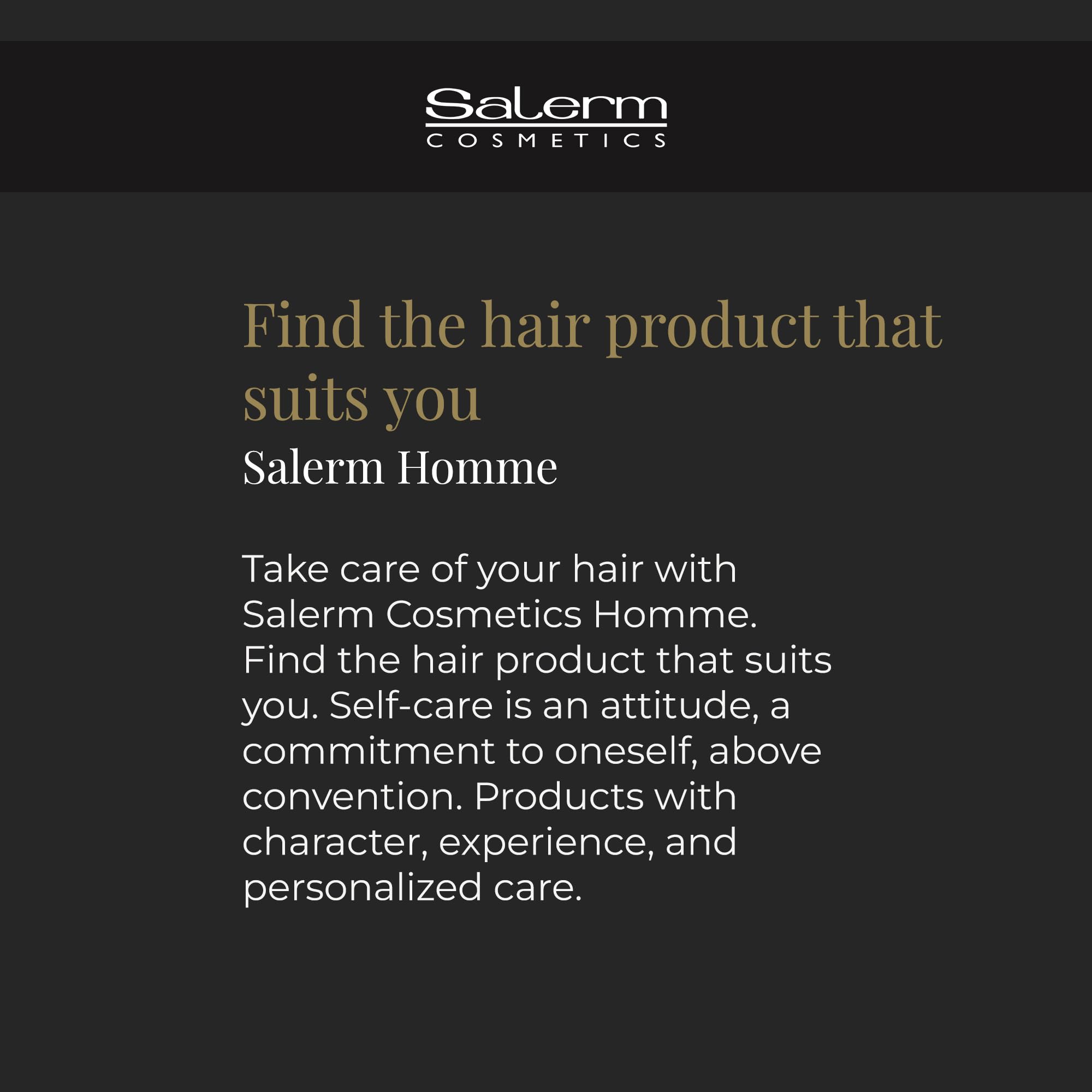 SALERM styled dry hair after use showing long-lasting hold and texture benefit
