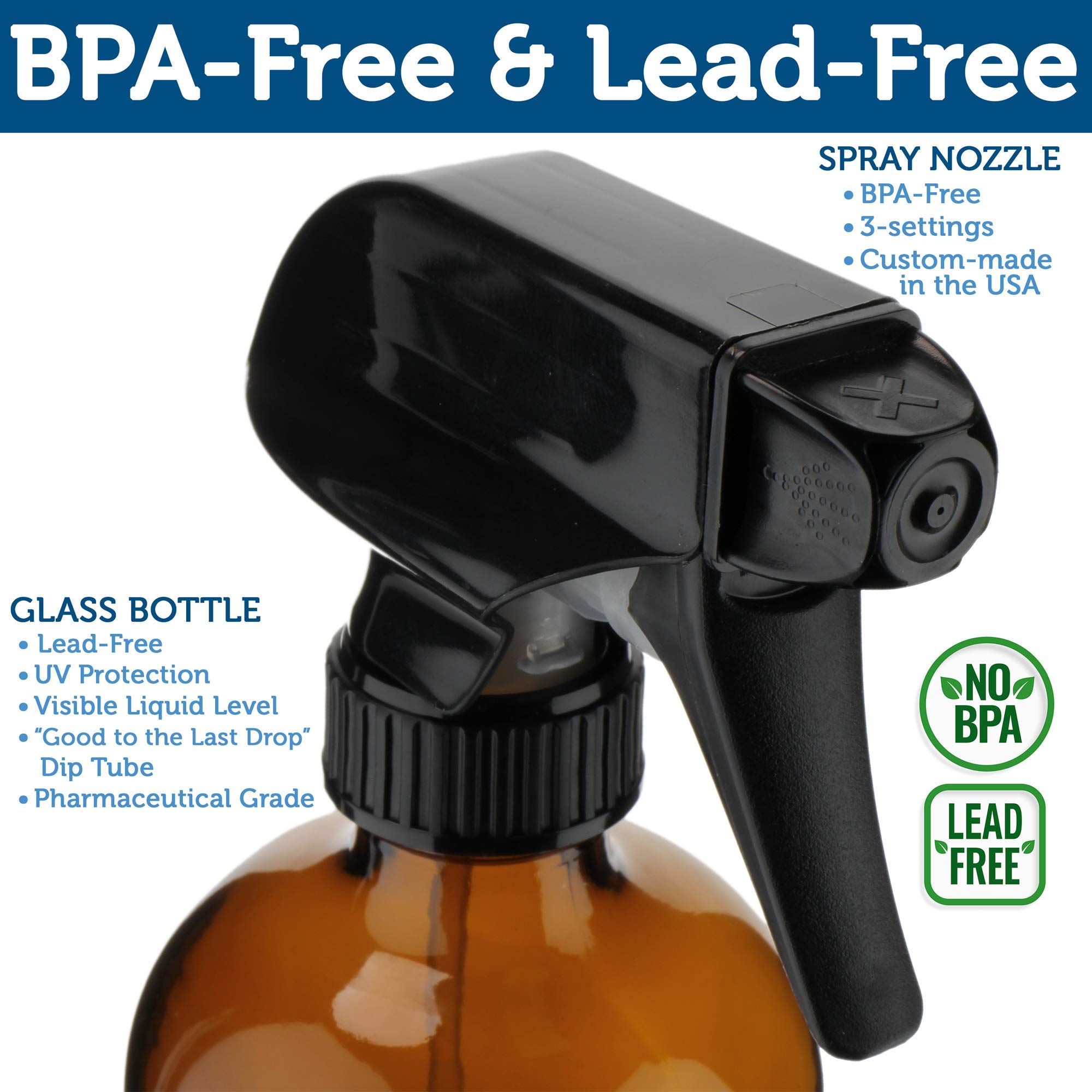 Sally's Organics bottle held in hand to show size and ergonomic handling advantage
