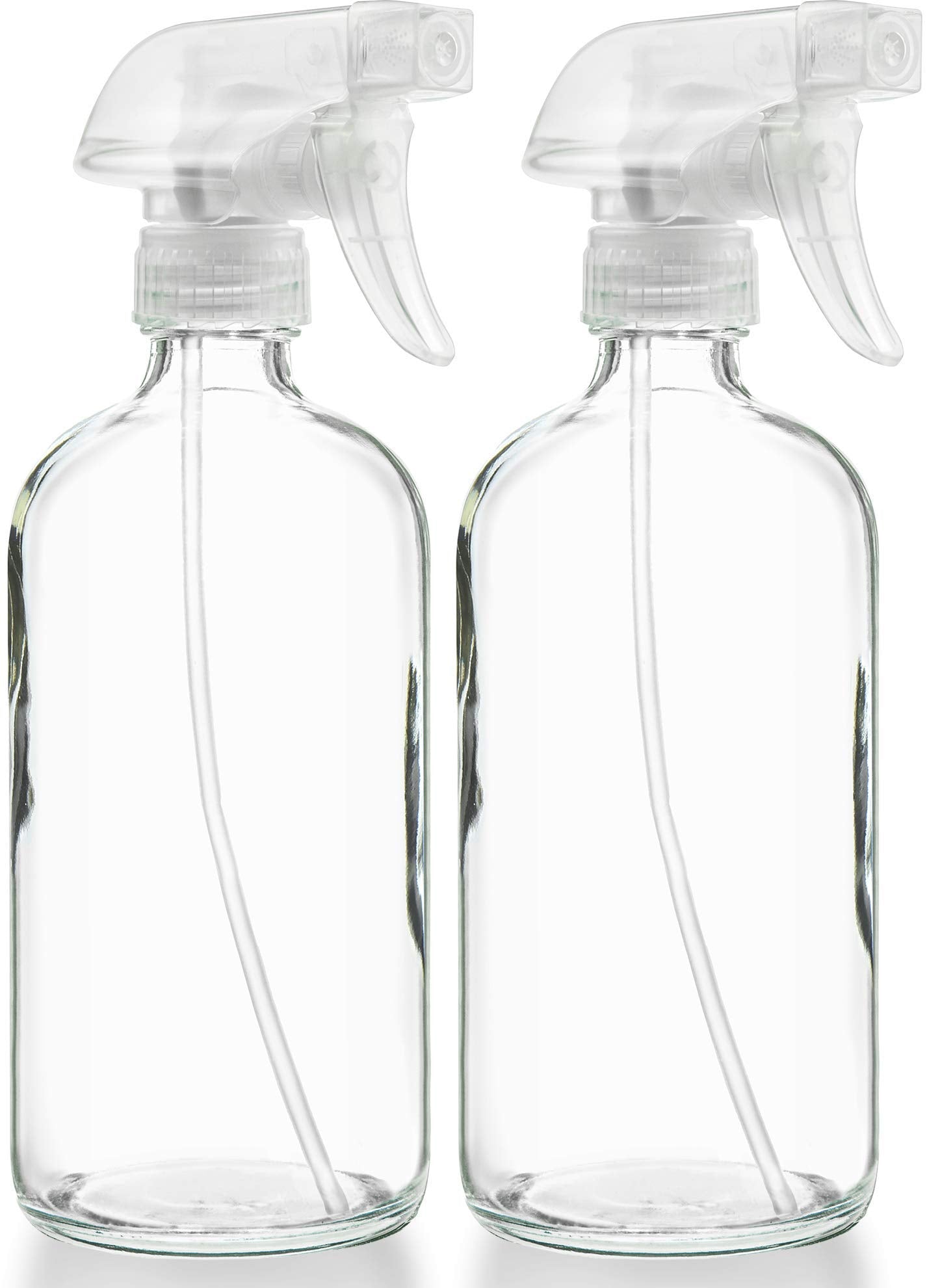 Sally's Organics front view showing clear glass and stable base benefit