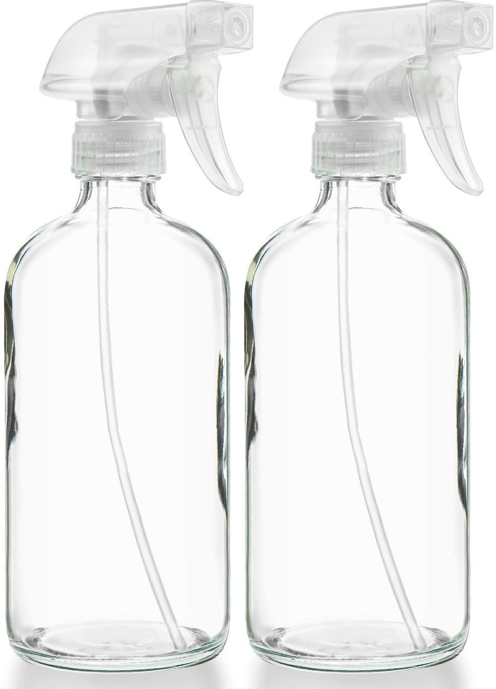 Sally's Organics front view showing clear glass and stable base benefit