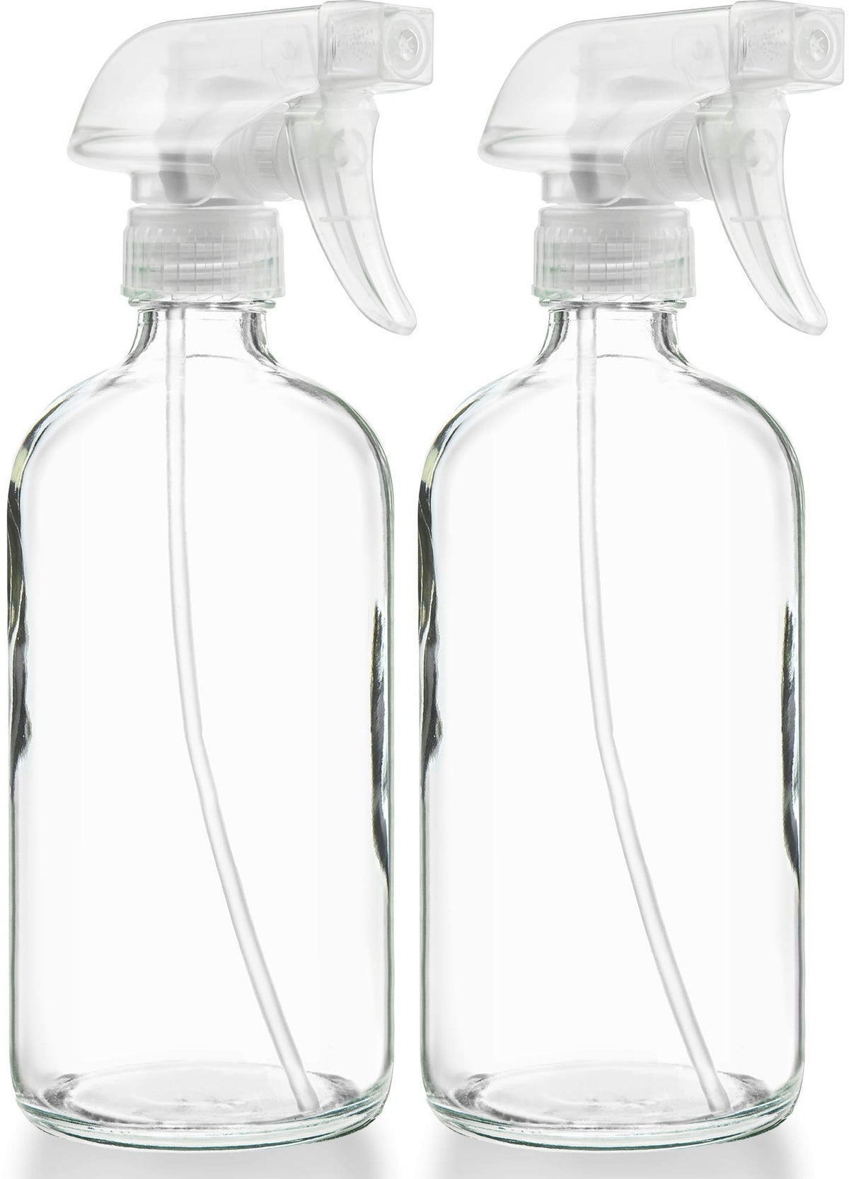 Sally's Organics front view showing clear glass and stable base benefit