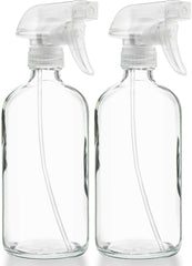 Sally's Organics front view showing clear glass and stable base benefit