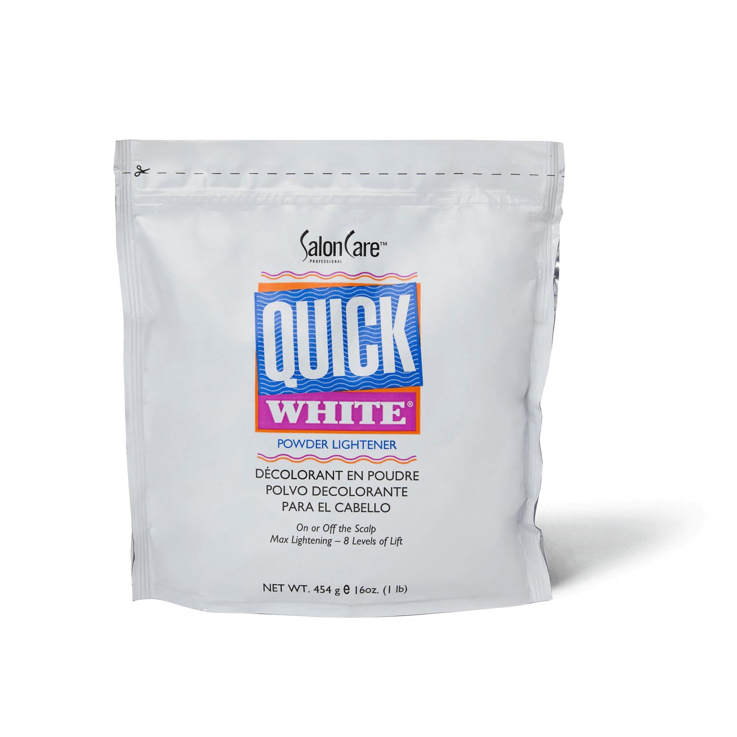 Salon Care front packaging showing product name and 1 lb size benefits