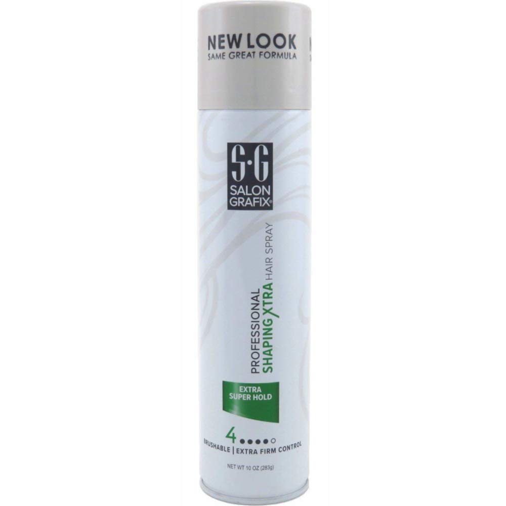 Salon Grafix close-up on hair held in place demonstrating brushable finish benefit
