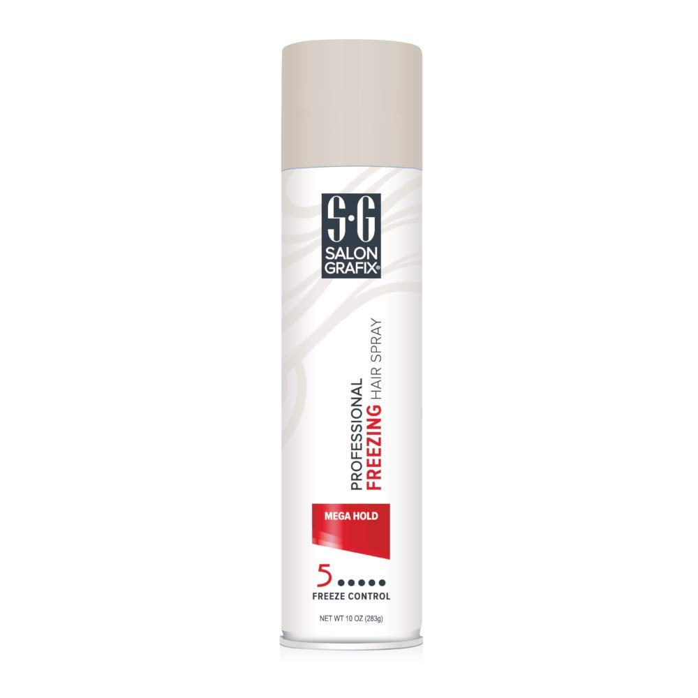 Salon Grafix closeup of spray nozzle and texture highlighting precise, fast-dry hold