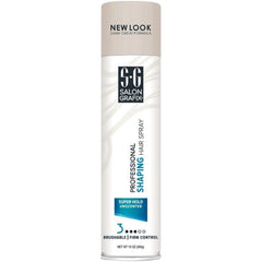 Salon Grafix spray in use setting an updo for lasting hold and volume