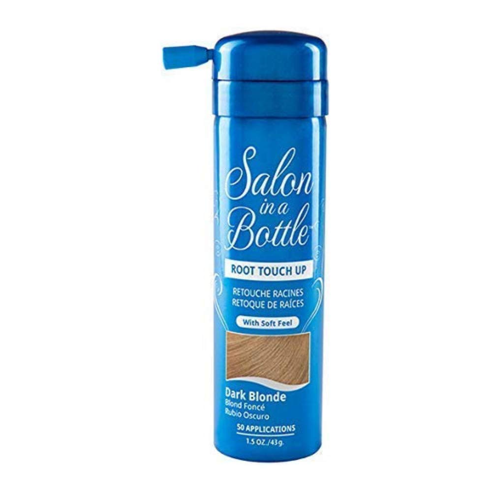 Salon in a Bottle front packaging showing product and shade benefits