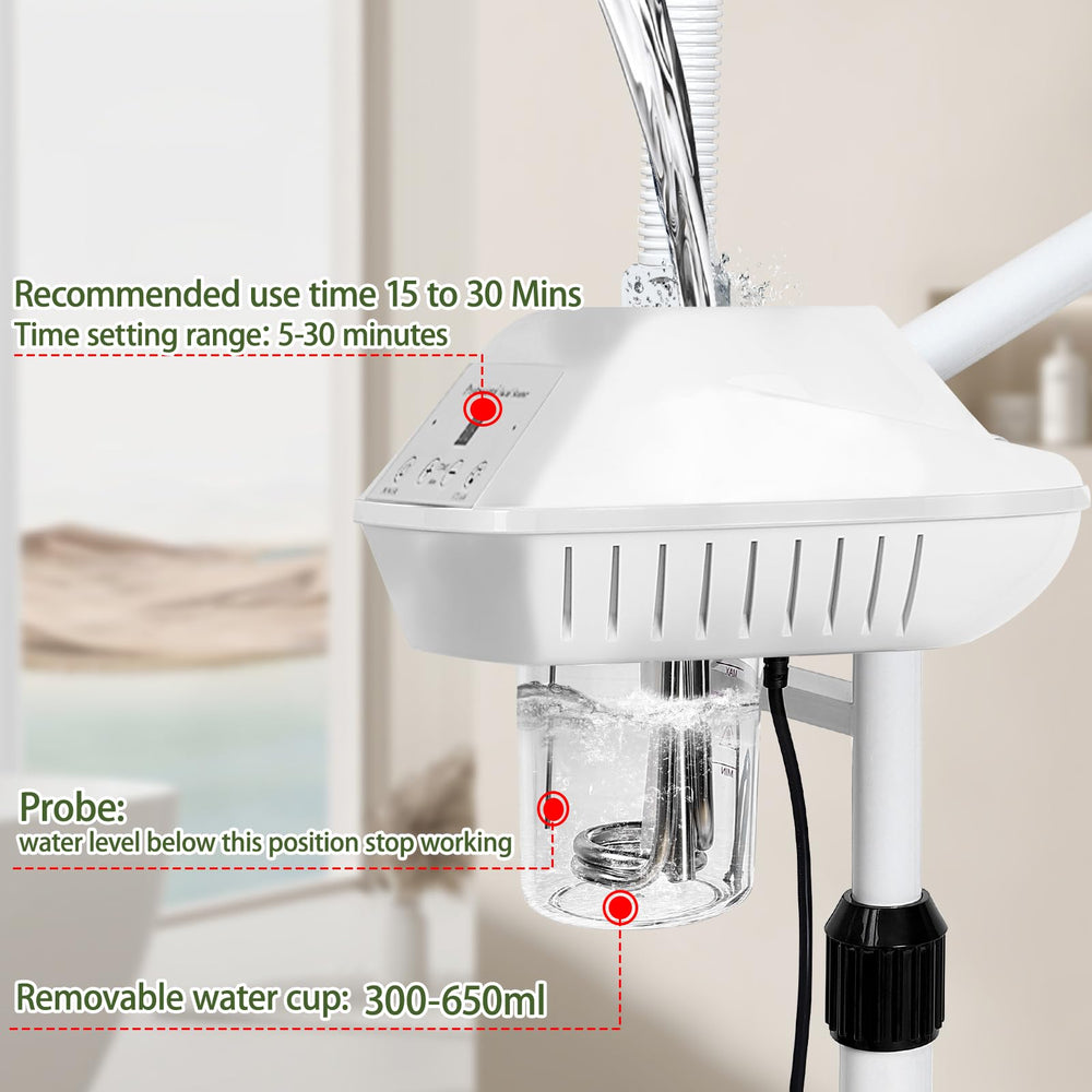 Salon Señor timer and control panel visible for accurate session settings