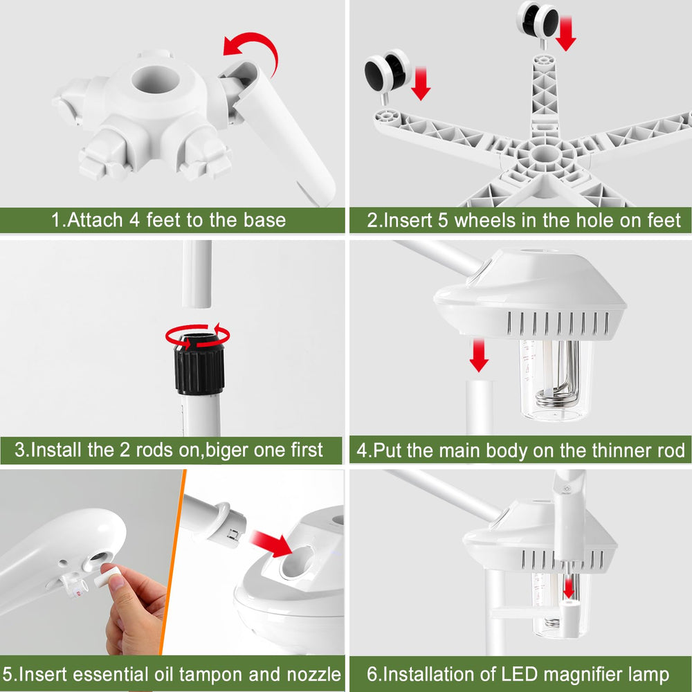 Salon Señor steamer in a home spa setting for relaxed facial routines