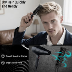 SALON SILK gel brush top view showing smooth surface that rinses clean after product