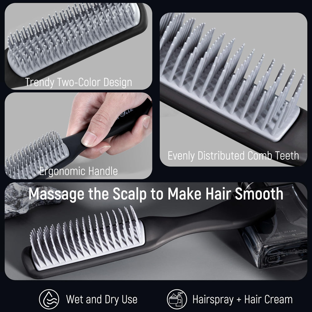 SALON SILK quiff roller brush detail showing round barrel for added volume