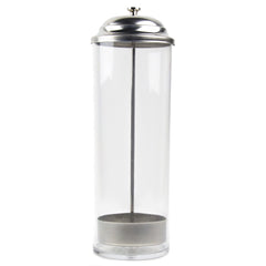 Salon Supply Co jar in use with combs and scissors soaking showing organized sanitation benefit