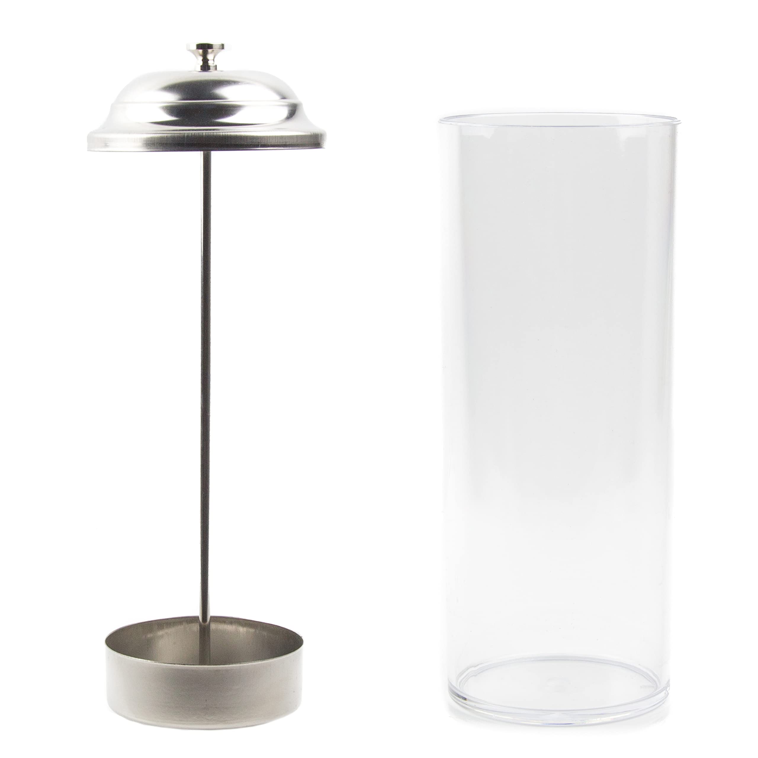 Salon Supply Co jar next to ruler for scale showing compact 9-inch height benefit