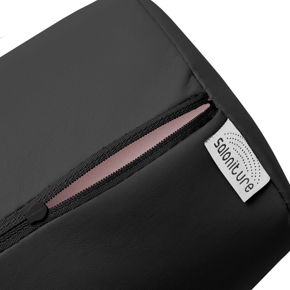 Saloniture close-up of synthetic leather texture highlighting oil-resistant surface