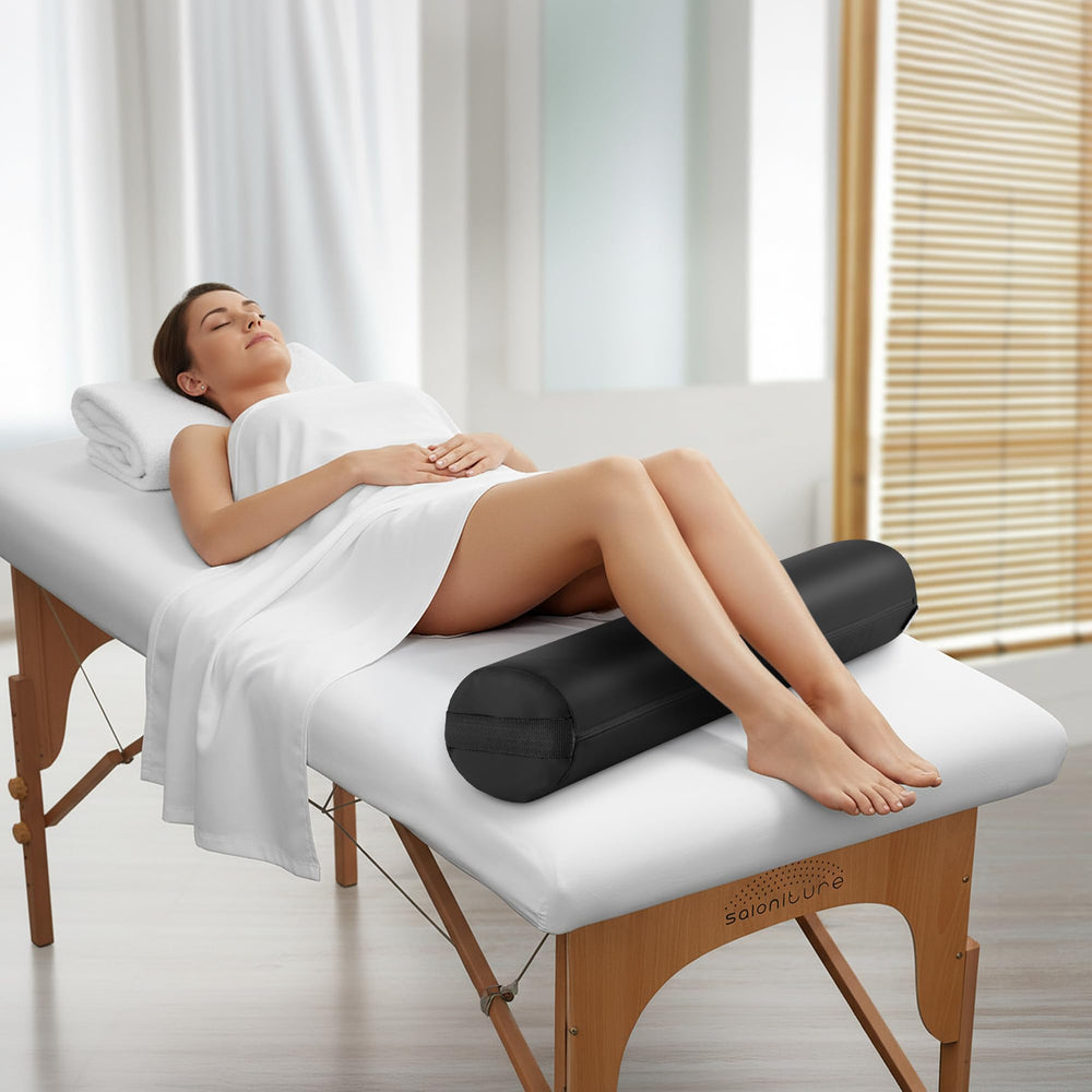 Saloniture bolster zipper and seam detail illustrating removable, easy-clean cover