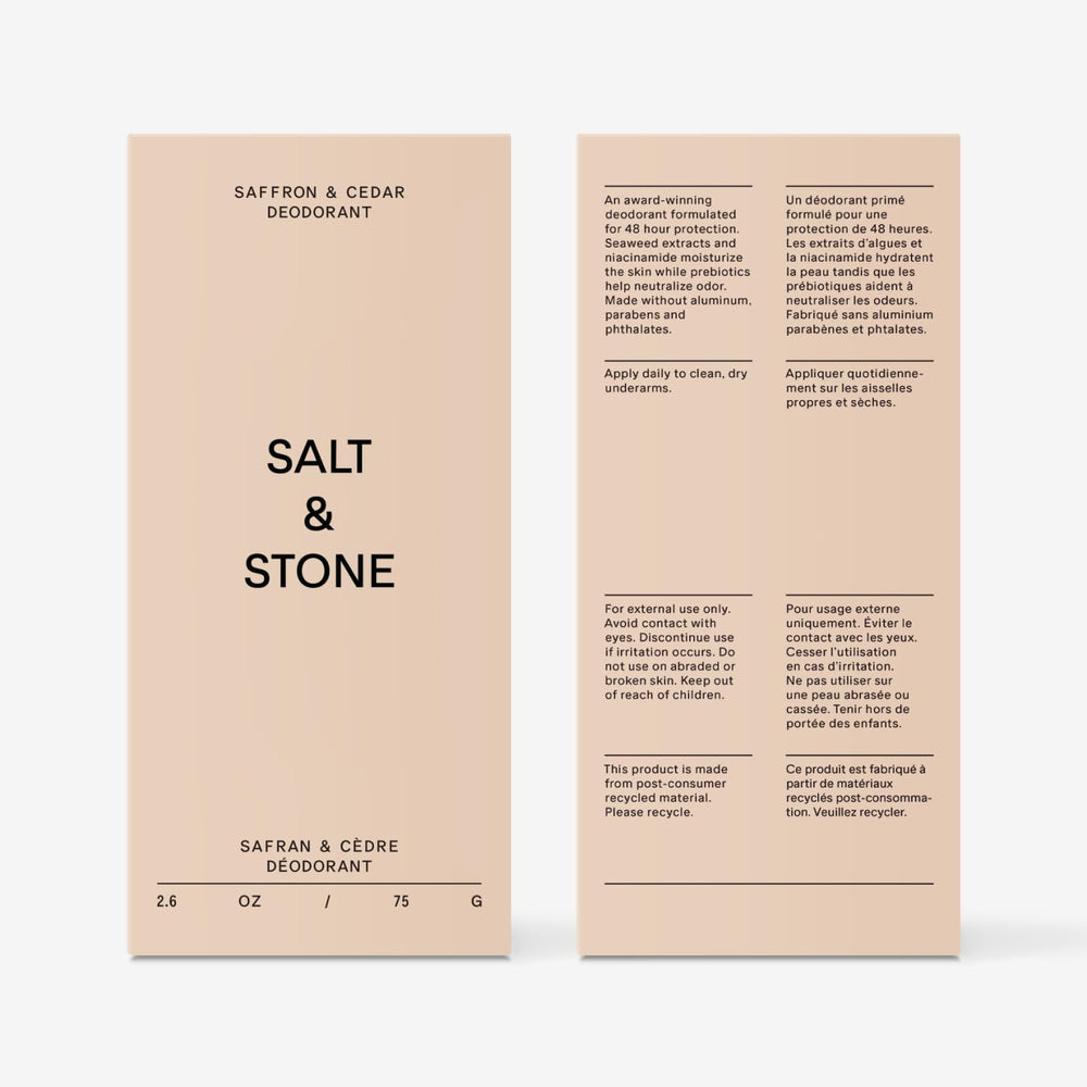 Bathroom shelf with Salt & Stone for daily routine convenience benefit