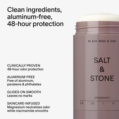Salt & Stone close-up of deodorant texture highlighting smooth glide