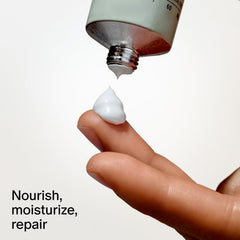 Salt & Stone applied to hands demonstrating smooth results and instant softness benefit