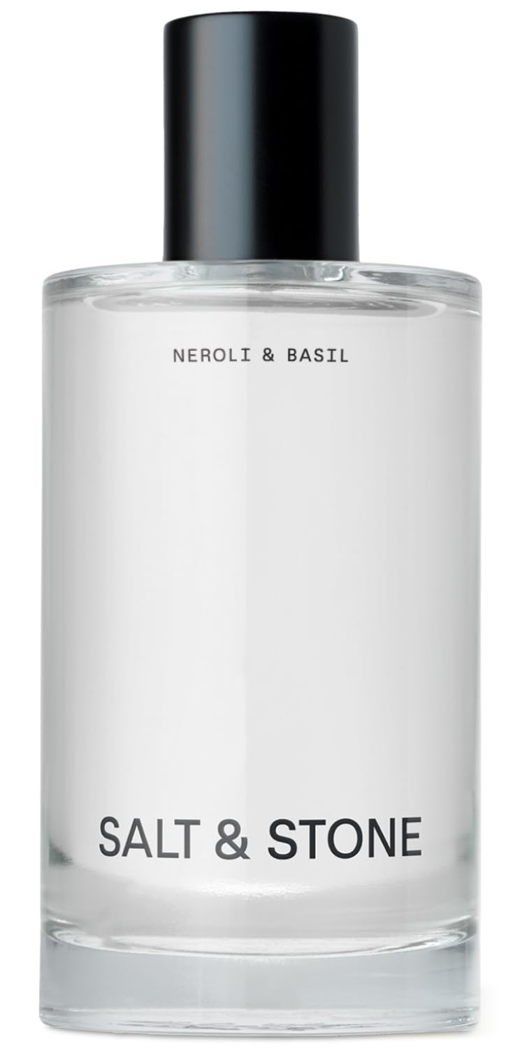 Salt & Stone bottle front view showing label and size, easy identification benefit