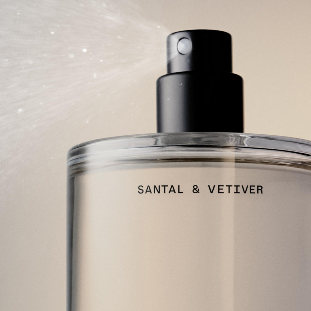Salt & Stone mist paired with deodorant and body wash demonstrating layered fragrance building