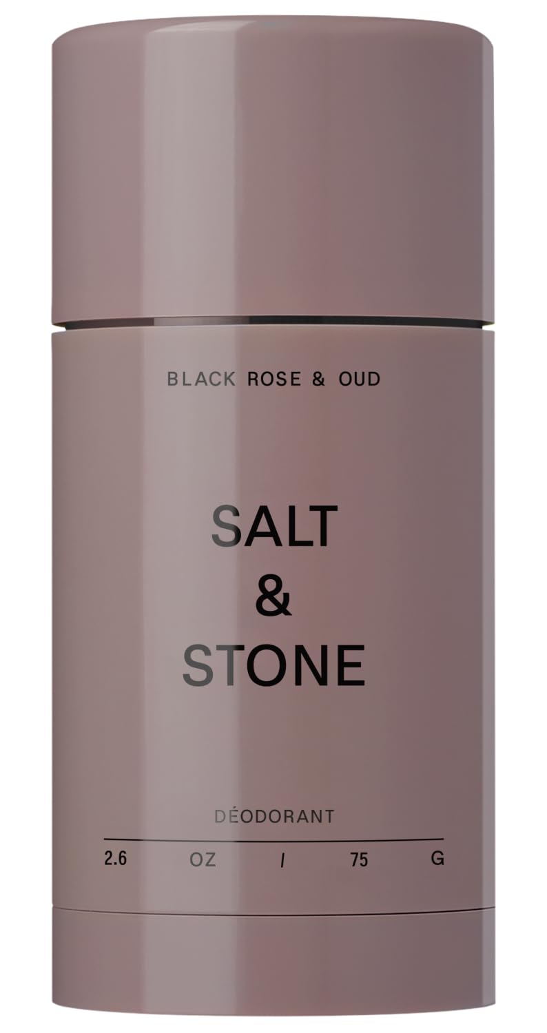 Salt & Stone front packaging showing the deodorant and scent
