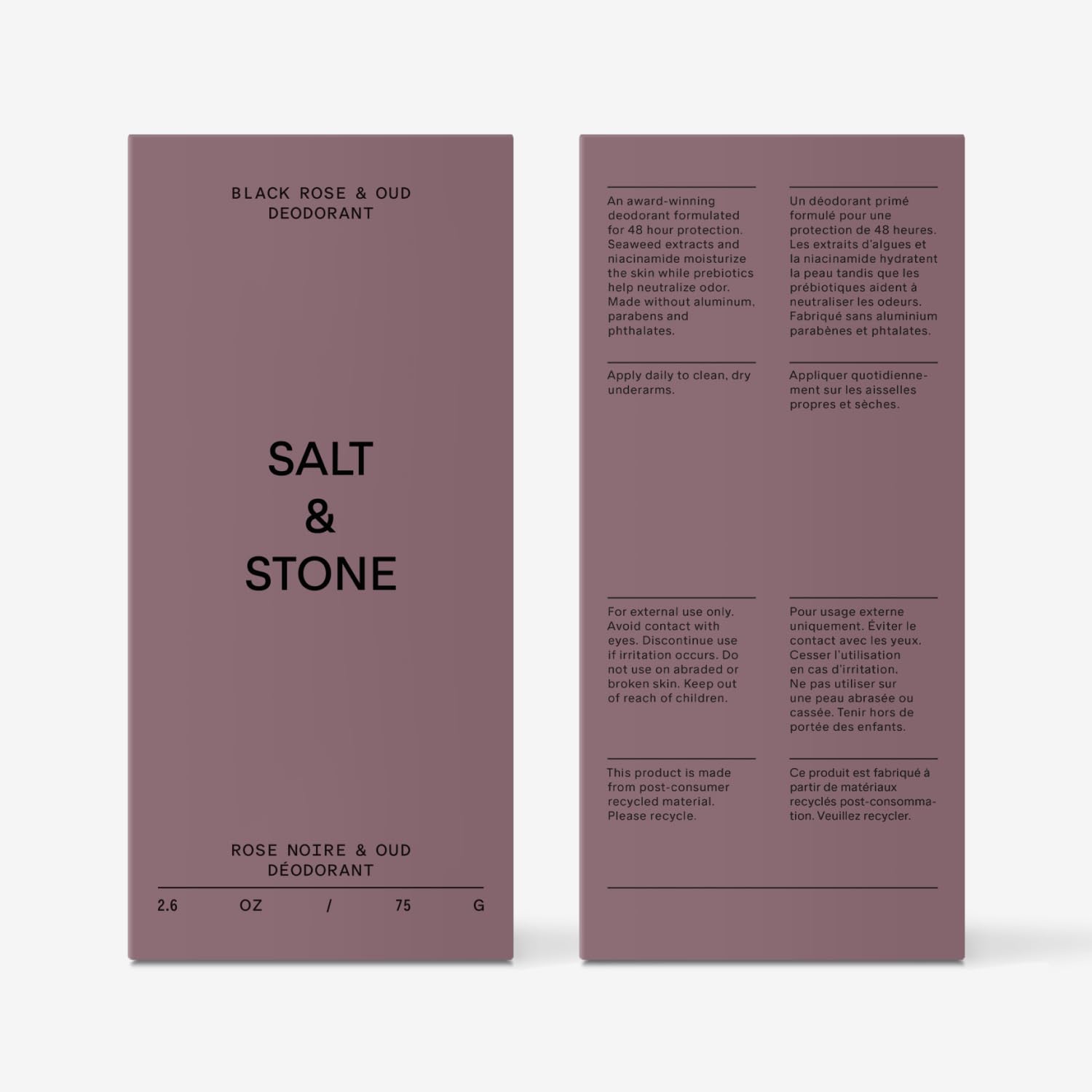 Salt & Stone underarm close-up after application showing no residue
