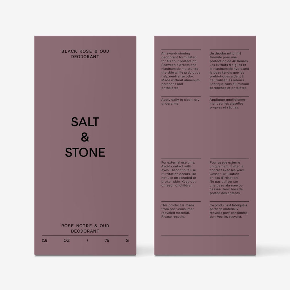 Salt & Stone underarm close-up after application showing no residue