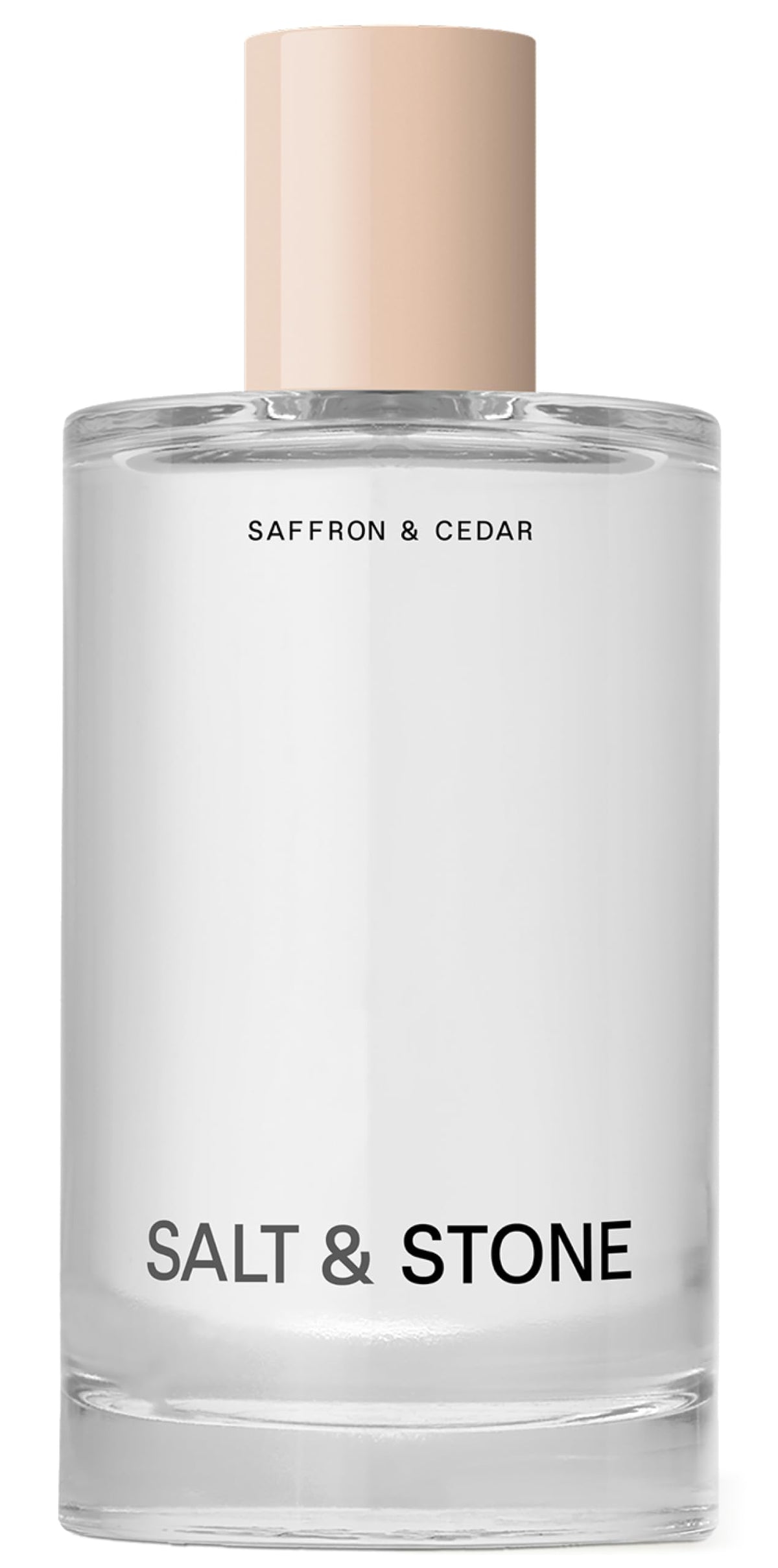 Salt & Stone front packaging showing bottle design and label benefits