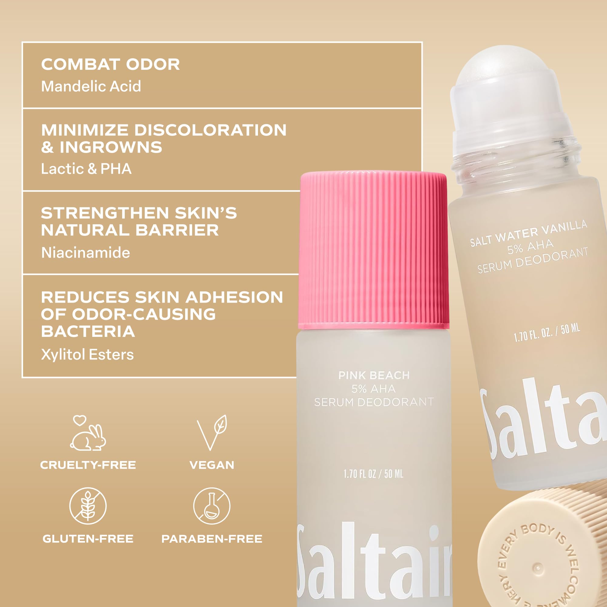 Saltair Almond Blossom & Pink Beach bottle showing soft fragrance and smooth finish