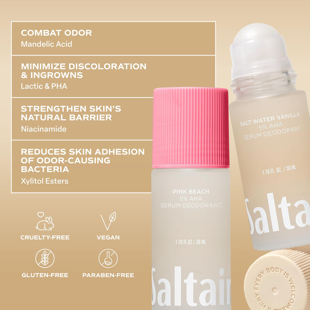 Saltair Almond Blossom & Pink Beach bottle showing soft fragrance and smooth finish