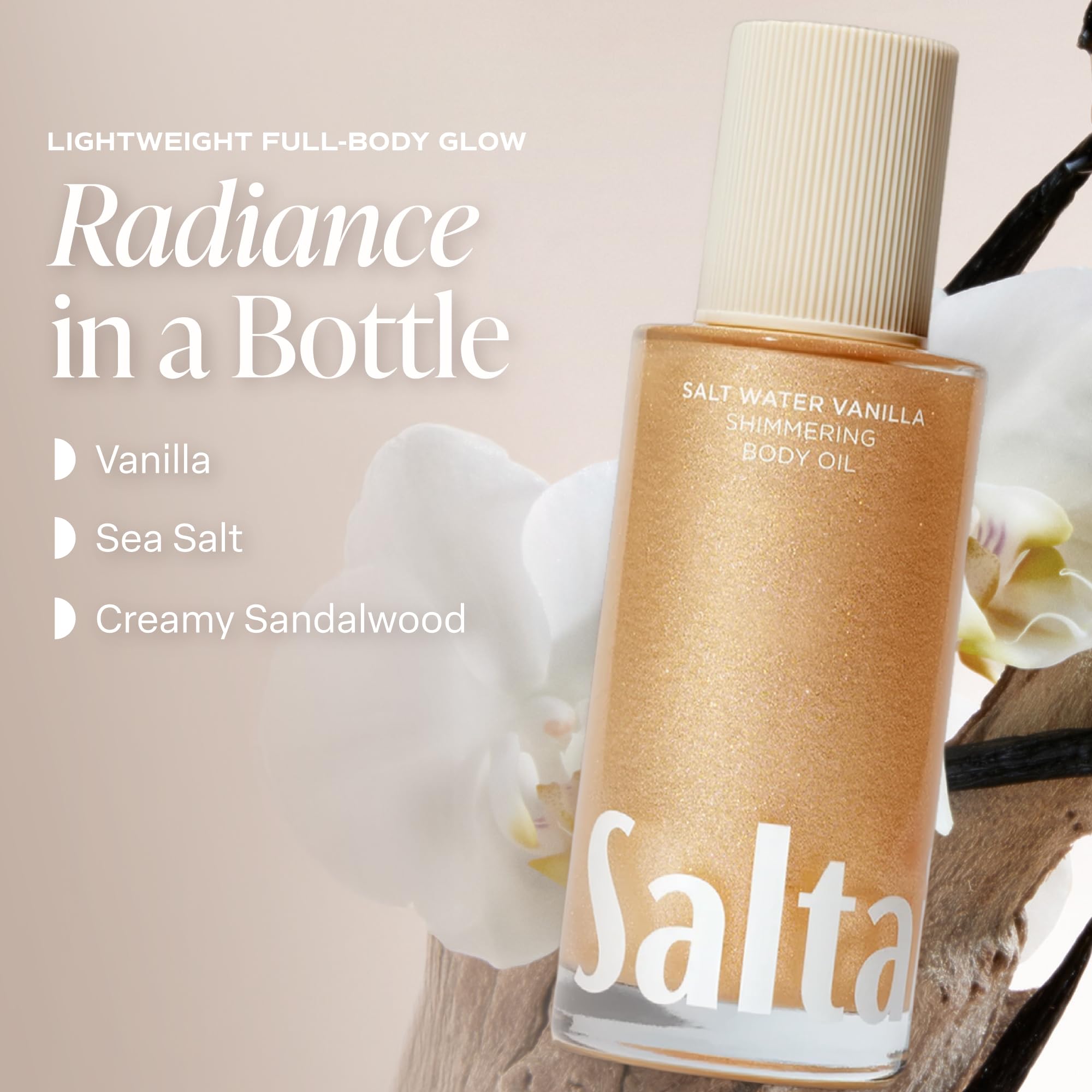 Saltair shimmering pearl pigments close-up for subtle light-reflecting glow