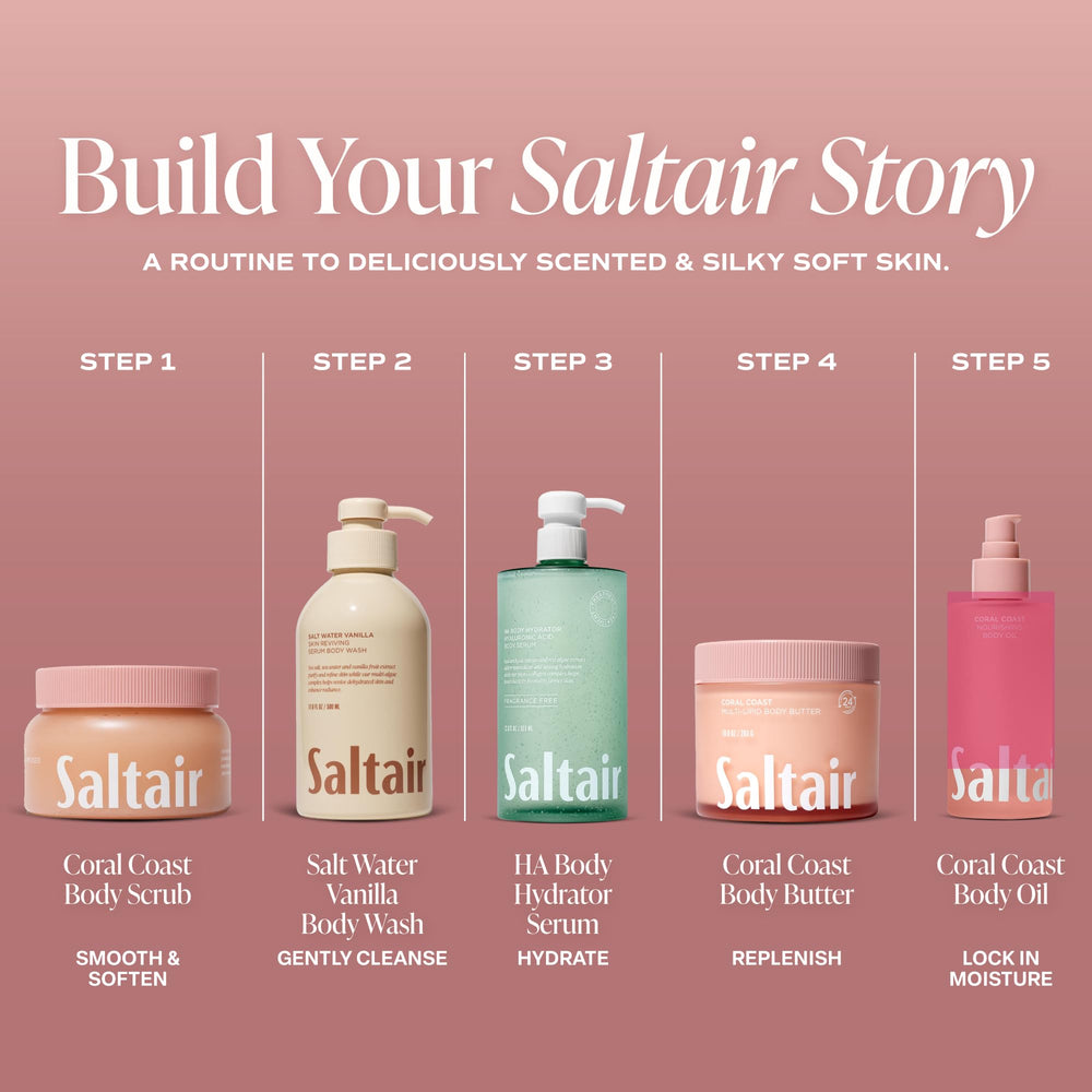 Saltair Coral Coast jar next to hand for size and scale comparison