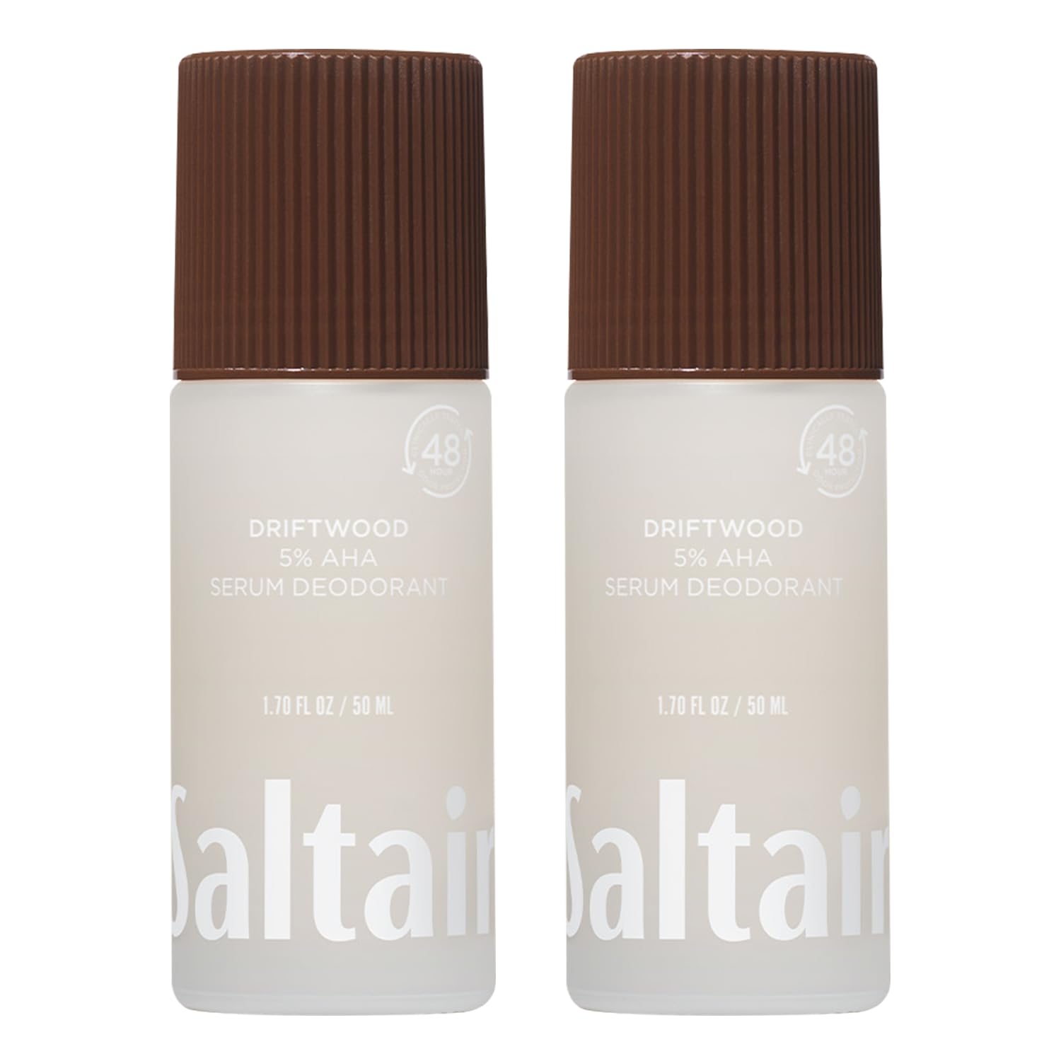 Saltair front packaging showing Driftwood scent and travel-ready benefits