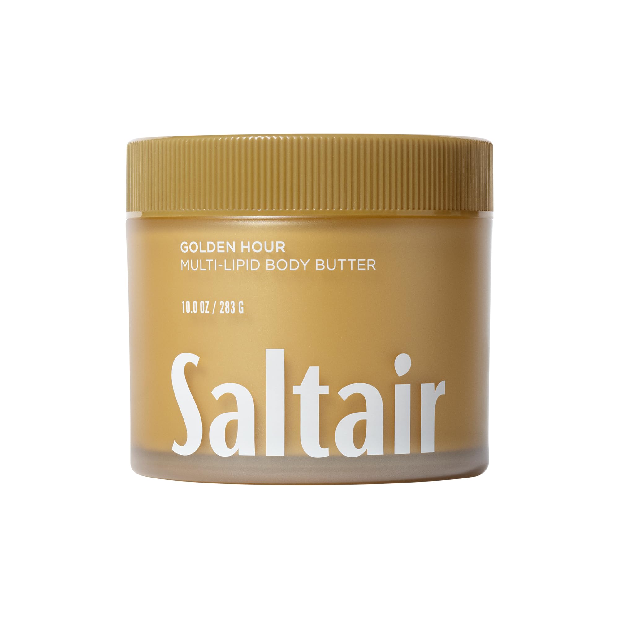Saltair front packaging shows 10 oz jar and Golden Hour label benefits