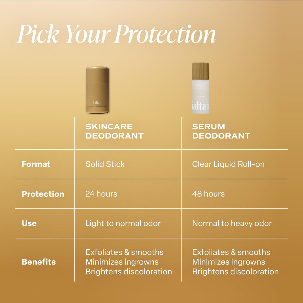 Saltair refill insert next to case, Golden Hour refillable sustainability