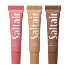 Saltair front-packaging showing three hydrating balms with glossy finish