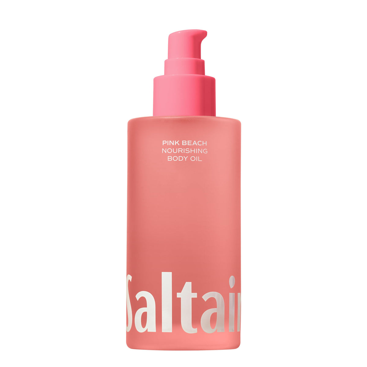 Saltair Pink Beach front bottle showing clean branding and travel-friendly size