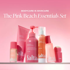 Saltair Pink Beach bottle pouring oil to show easy dispenser and smooth flow