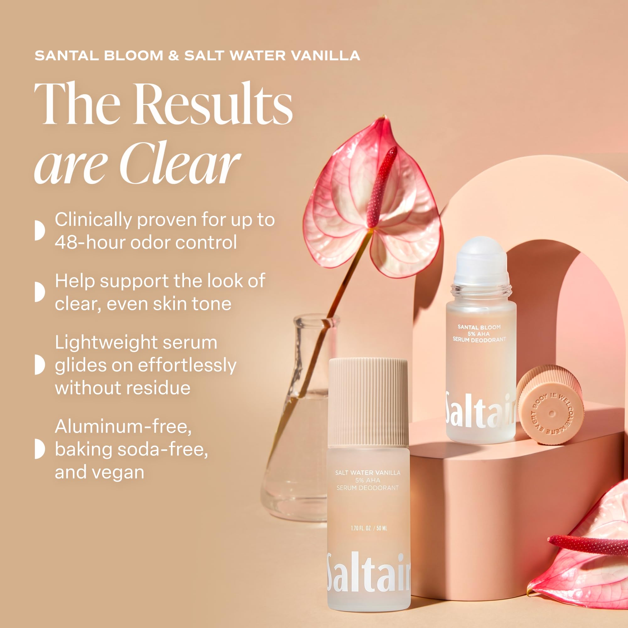 Saltair Santal Bloom bottle close-up with elegant label and scent cues