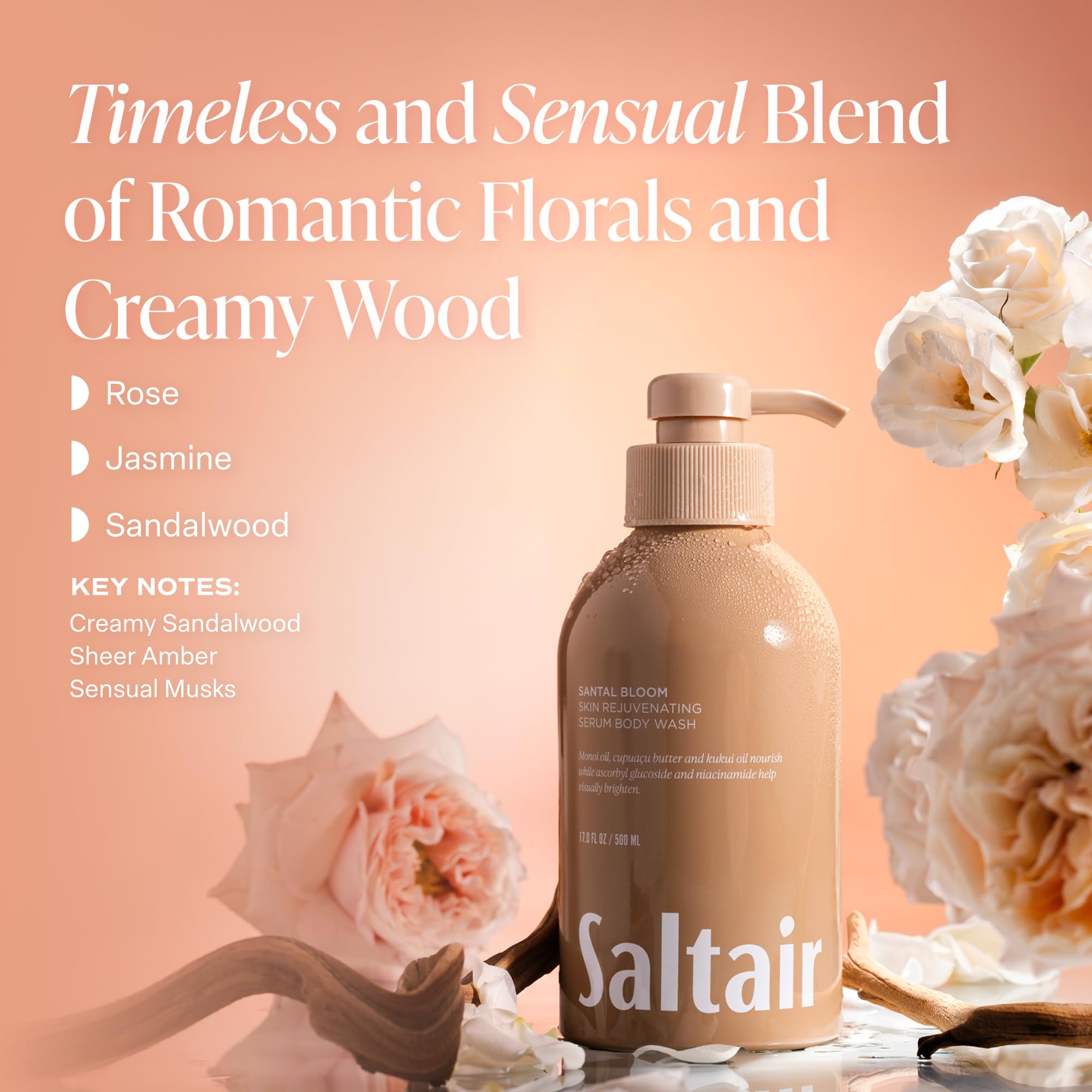 Saltair pump close-up highlighting easy dispensing and convenient daily application