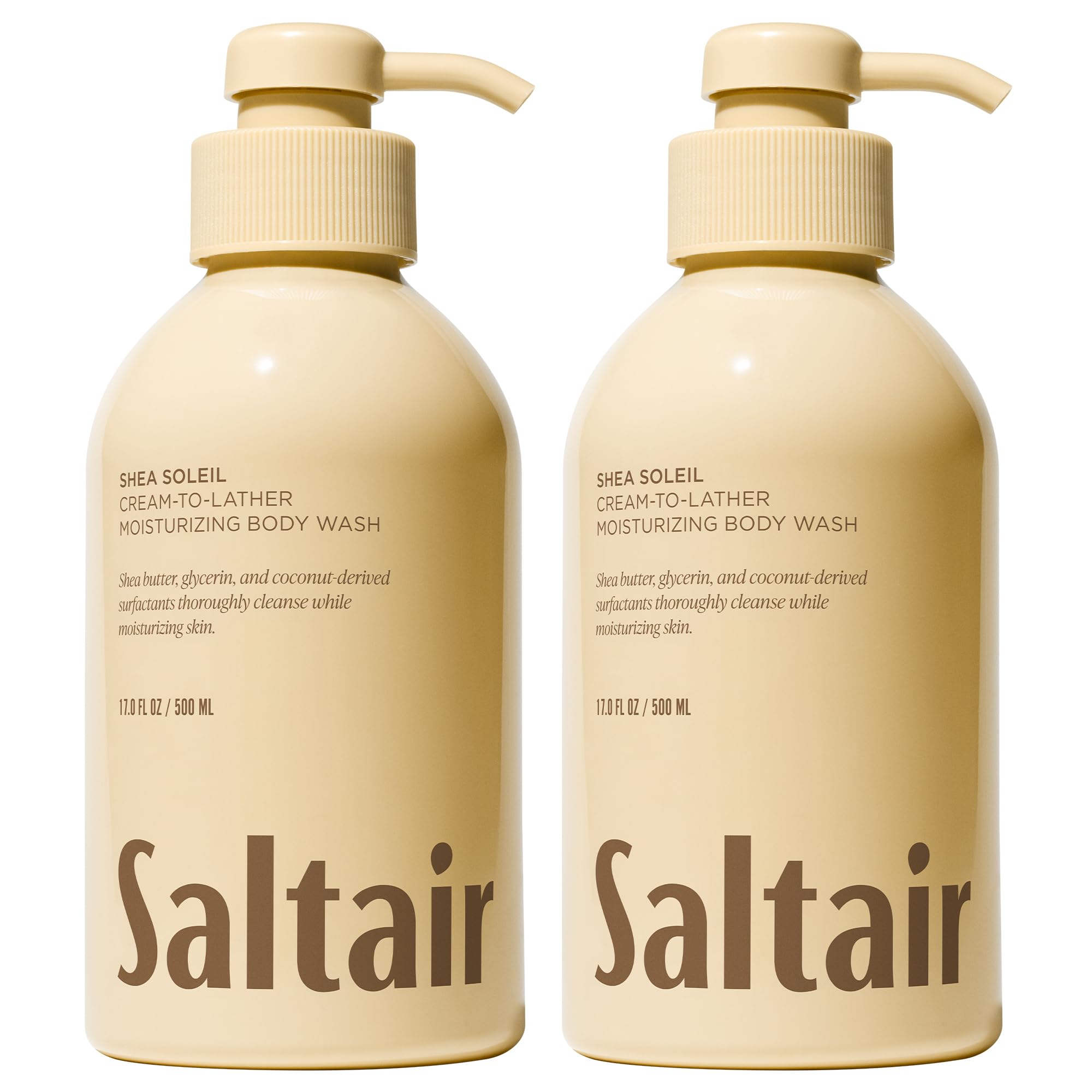 Saltair front packaging showing two 17 oz bottles and clear value