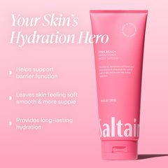 Saltair cream texture closeup highlighting smooth, hydrating consistency