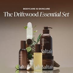 Saltair serum texture swiped on skin showing lightweight absorbency