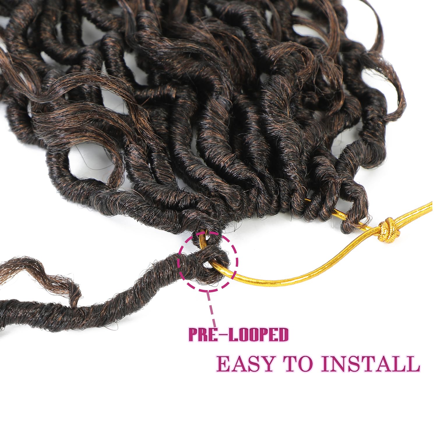 SAMBRAID full head lifestyle wearing for instant boho transformation